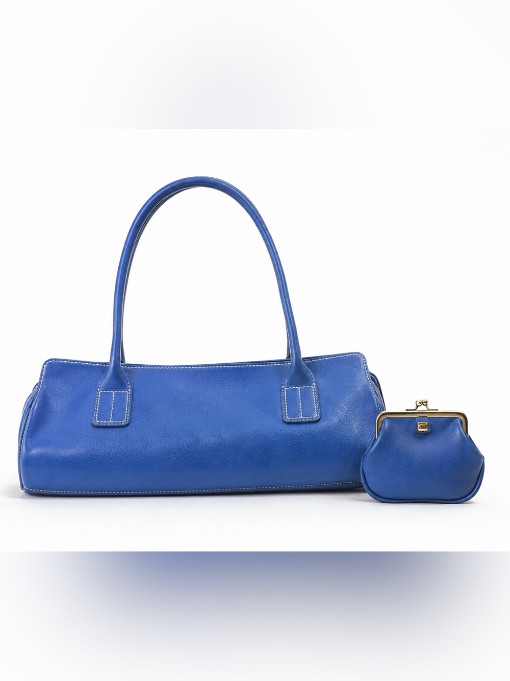 Tommy Hilfiger Y2K Blue Shoulder Bag & Coin Purse Set Vintage 2000s Rare